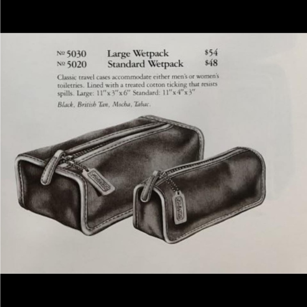 Vintage Coach 80’s Large Wetpack - Picture 12 of 14